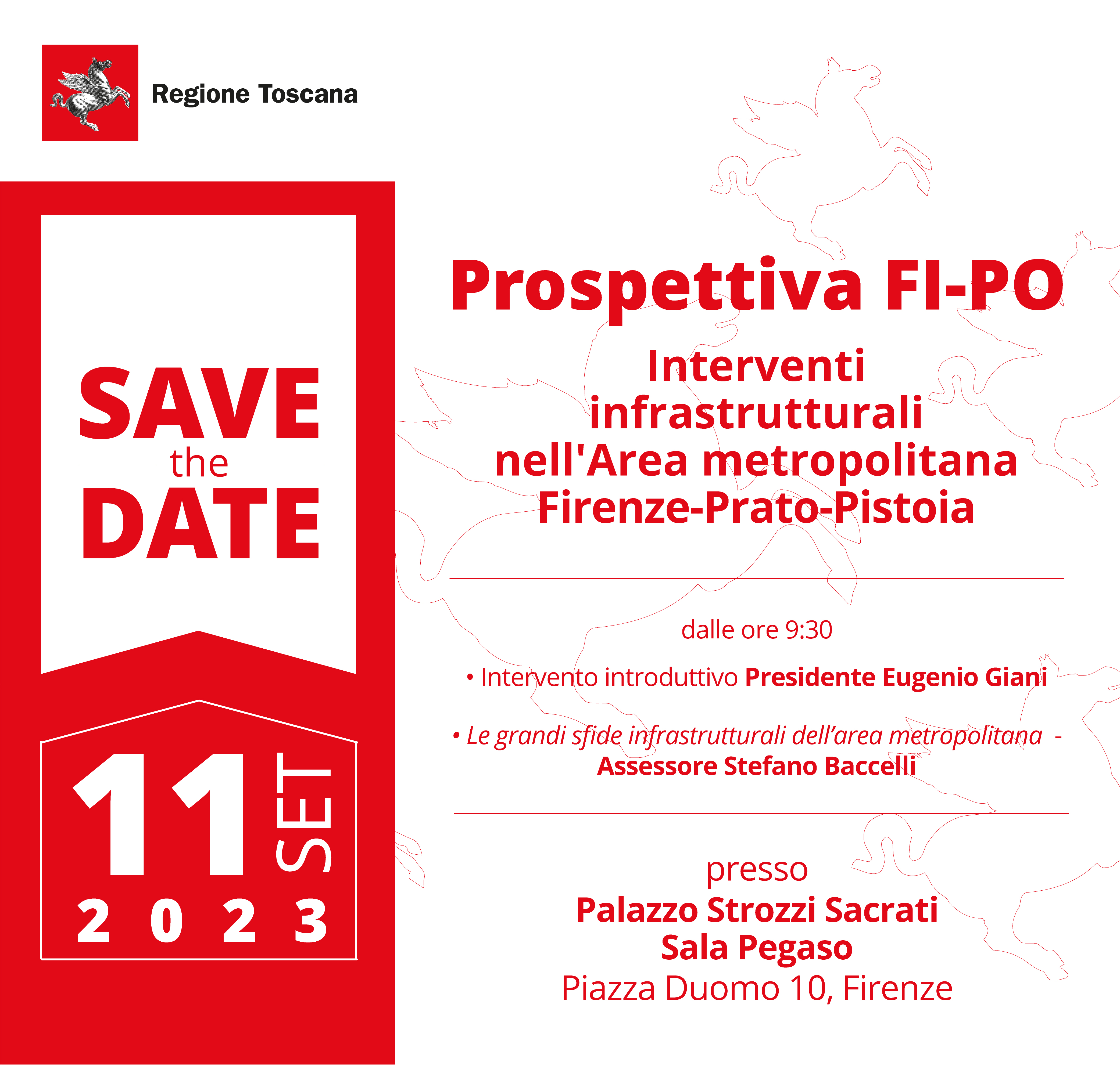 Infrastrutture, gli interventi nell’area Fi-Po-Pt. L’11 settembre il...